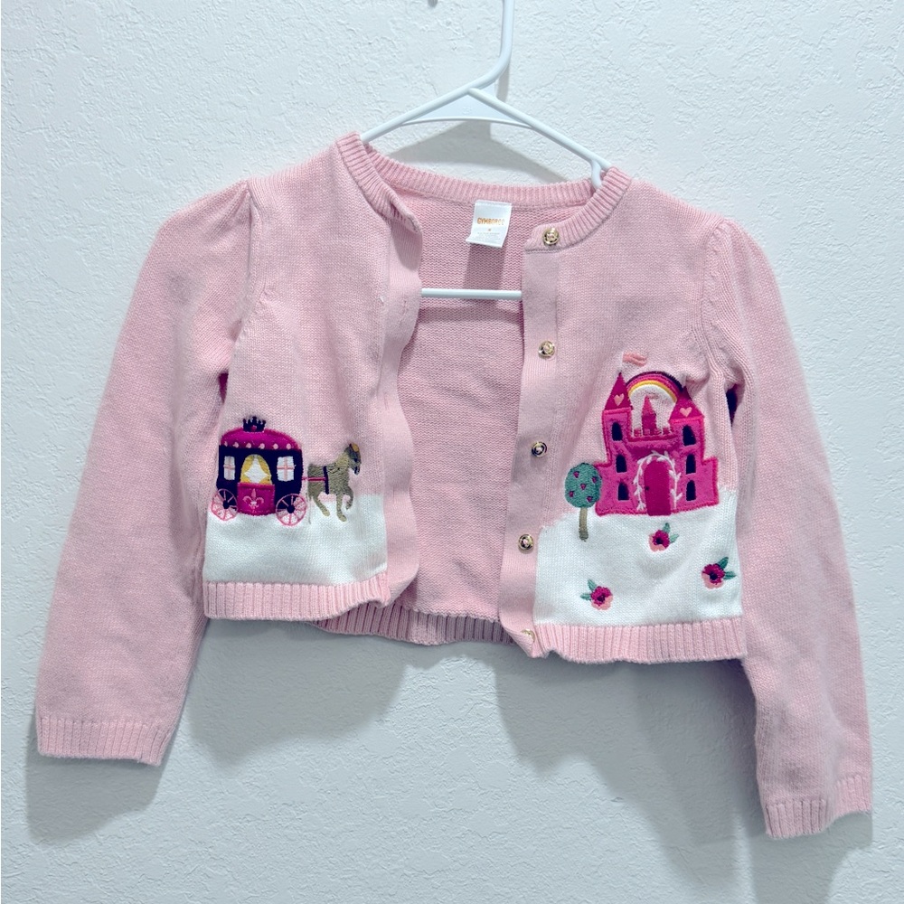 Gymboree Girls Royal Princess Embroidered Cardigan size 6
